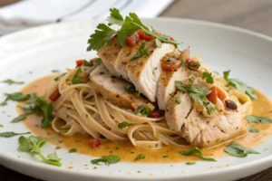 Delicious shredded chicken