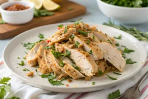 Delicious shredded chicken