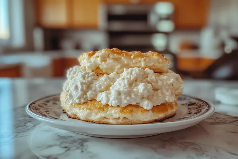 Close-up of delicious creamy cottage cheese