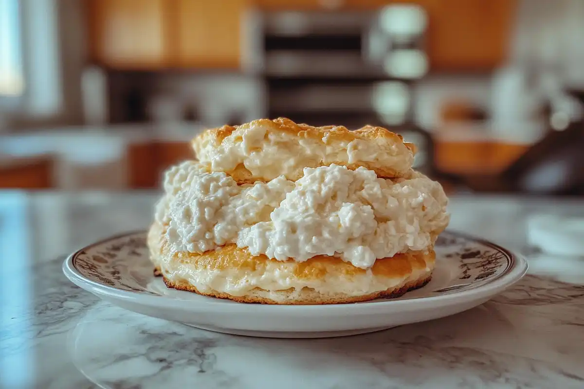 Close-up of delicious creamy cottage cheese