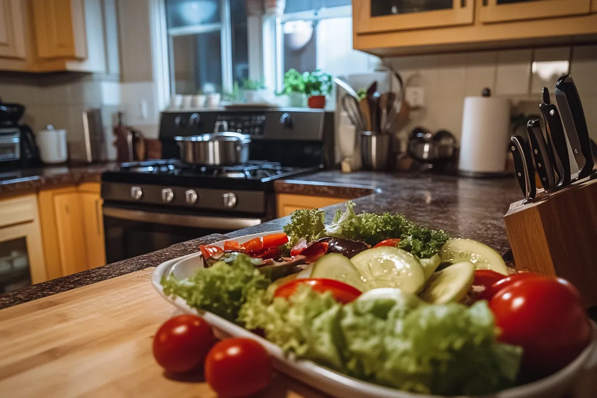 i need it photo taken with an amateur photo from Reddit. Taken with an iPhone 15 Pro, and i need it with high quality and realistic and i need photo close to camera and in beautiful kitchen. –ar 3:2