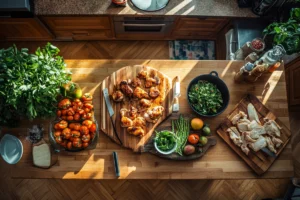 Poached chicken with herbs, what is the healthiest way of eating chicken?