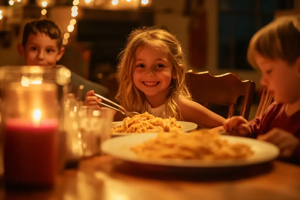 Delicious chicken sausage pasta with basil and Parmesan