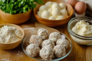 All of the ingredients show sausage balls are better with cream cheese.