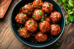 Many sauces to make a great sauce for sausage balls.