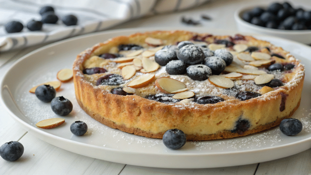 Gluten-Free Blueberry Almond Clafoutis