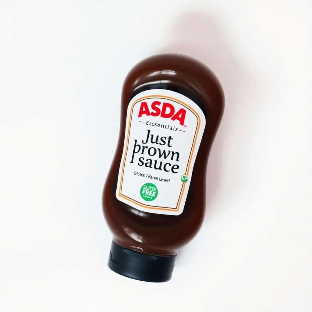 Bottle of ASDA Just Essentials Brown Sauce