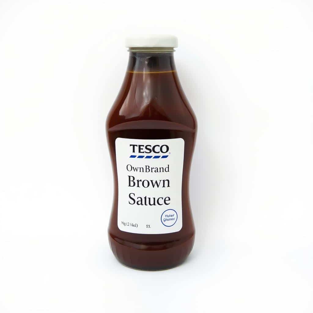 Bottle of Tesco Own Brand Brown Sauce