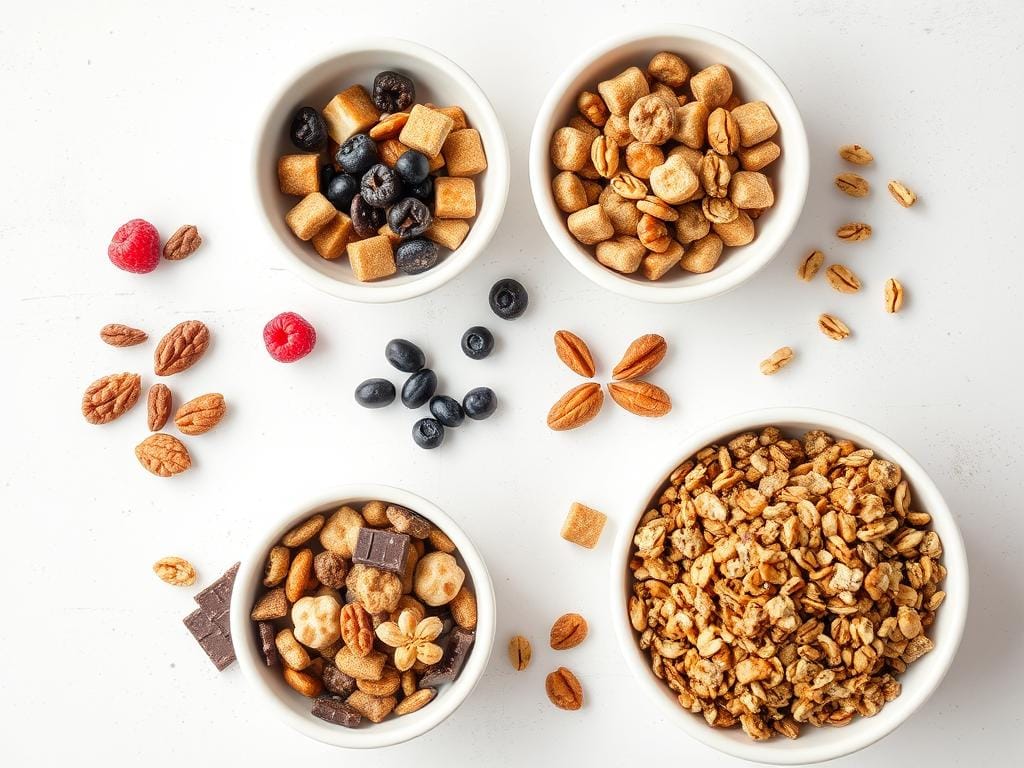 Comparison of nutritious gluten-free cereals with different ingredients
