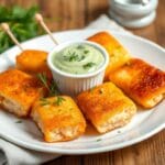 Gluten Free Salmon Pops with Dill Sauce