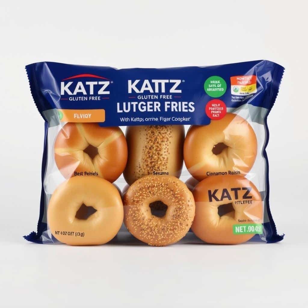 Katz Gluten Free bagels variety pack showing multiple flavors