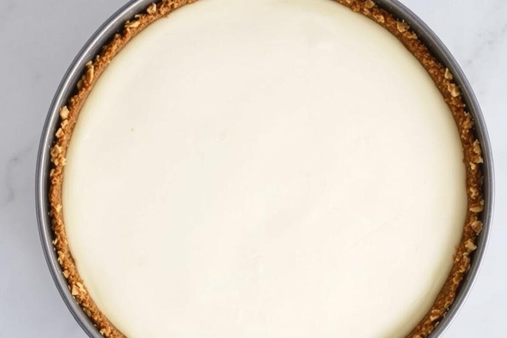 Whole gluten-free cheesecake with walnut crust