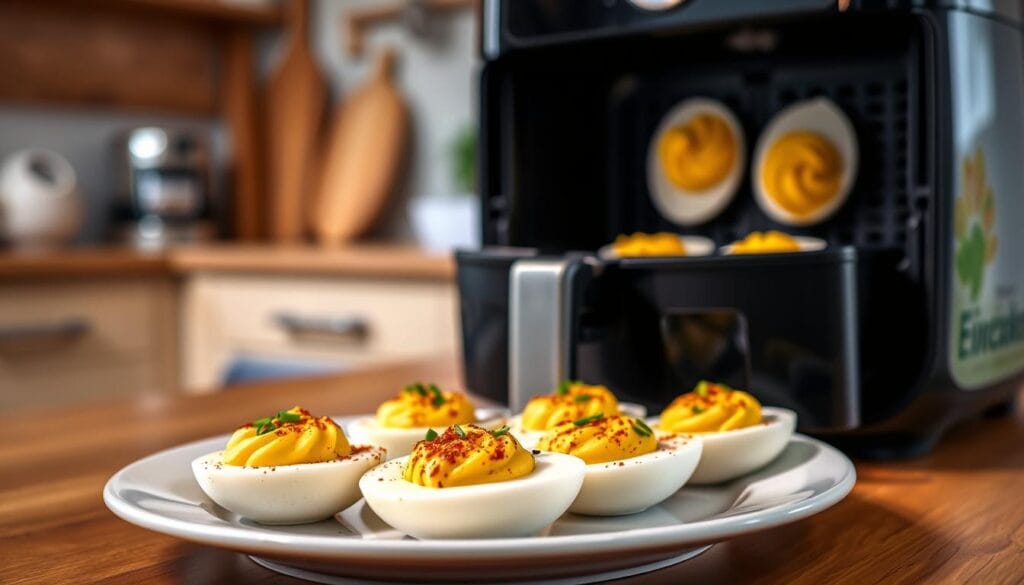 air fryer deviled eggs