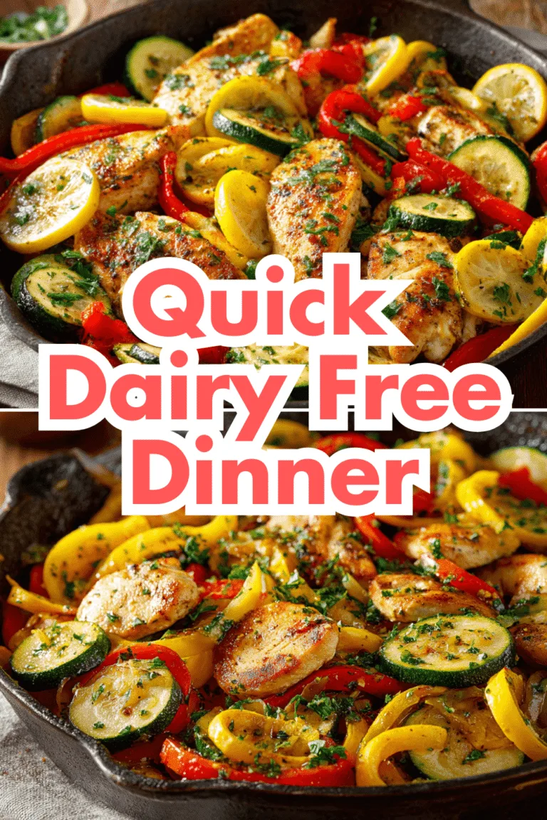 QUICK DAIRY FREE DINNER