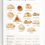 Artistic poster of Argentinian empanadas by Magali Polverino