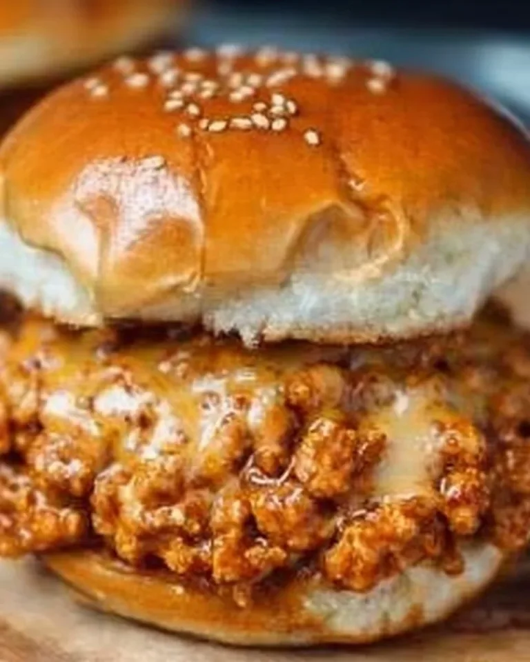 Cajun Chicken Sloppy Joes served on a plate with fresh ingredients