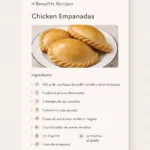 Delicious chicken empanadas on a plate, golden brown and crispy.