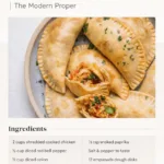 Plate of golden Chicken Empanadas with dipping sauce