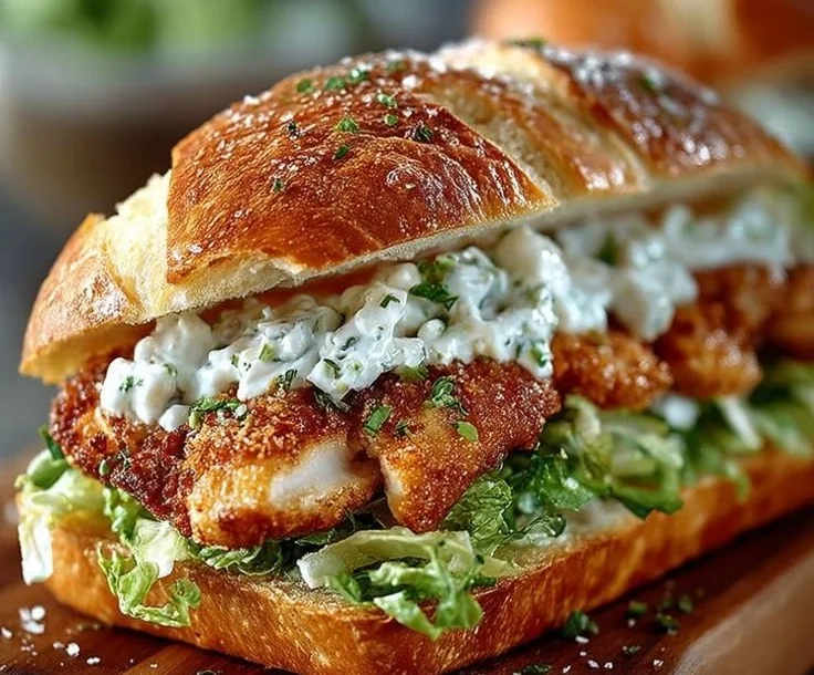 Crispy Chicken Caesar Sandwich
