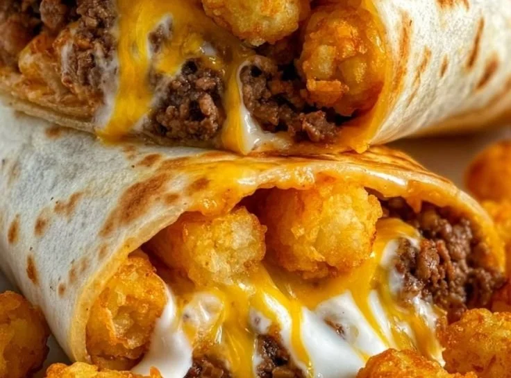 Easy Cheesy Potato Burritos