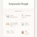 Homemade empanada dough ready for filling and baking