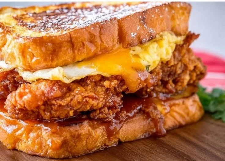 French Toast Fried Chicken Sandwich 2 French Toast Fried Chicken Sandwich