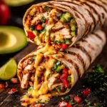 Fresh veggie wrap filled with colorful vegetables for a healthy meal