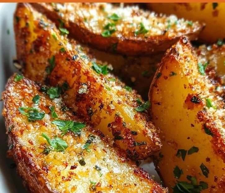 Garlic Parmesan Potato Wedges