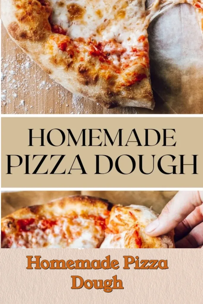 Bowl of homemade pizza dough ready for baking pizza