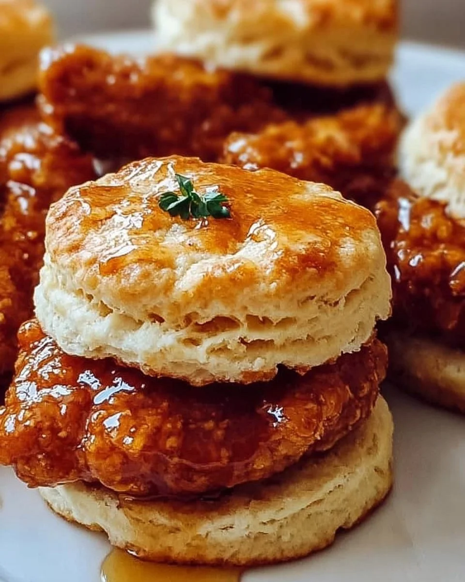 Hot Honey Chicken Biscuits
