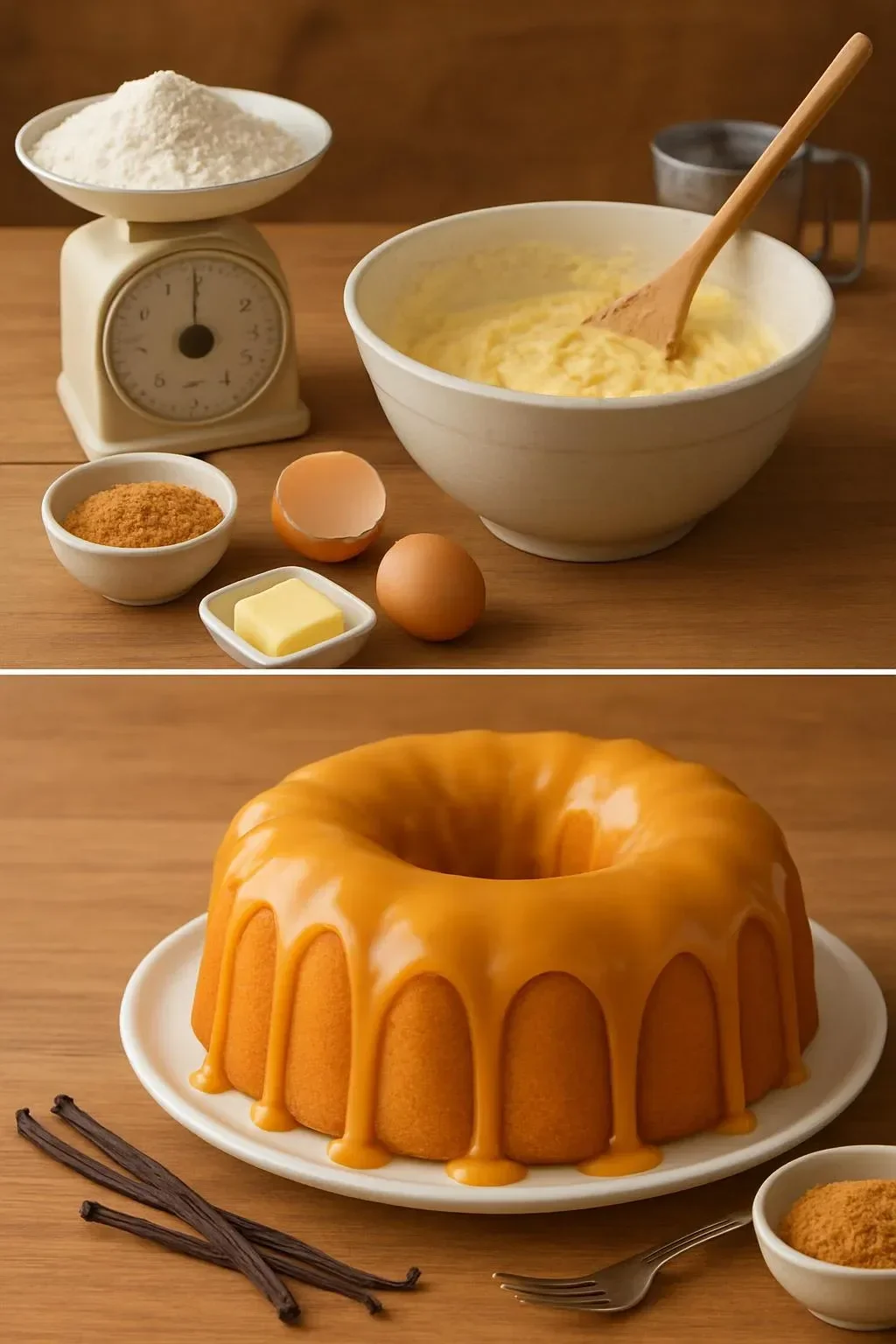 Delicious slice of Kentucky Butter Cake on a decorative plate