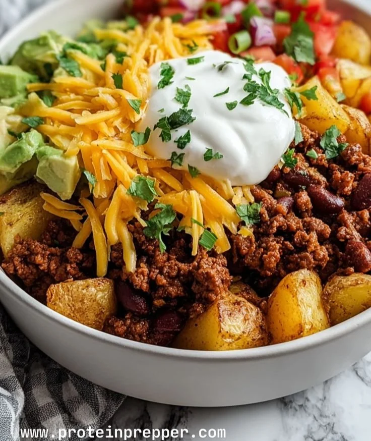 Loaded Potato Taco Bowl 2 Loaded Potato Taco Bowl
