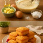 Delicious mini vanilla cakes displayed on a white plate