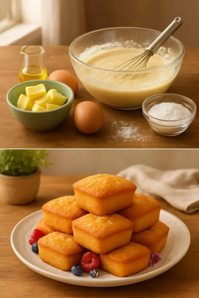 Delicious mini vanilla cakes displayed on a white plate