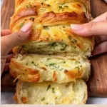 Sourdough Discard Pull-Apart Garlic Bread fresh out of the oven