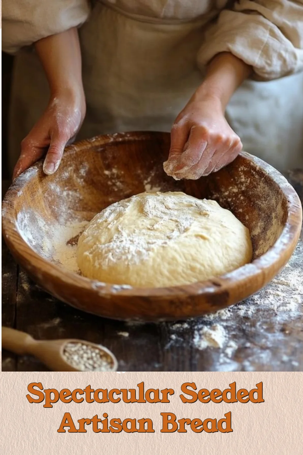 Freshly baked seeded artisan bread with a crunchy crust and flavorful seeds
