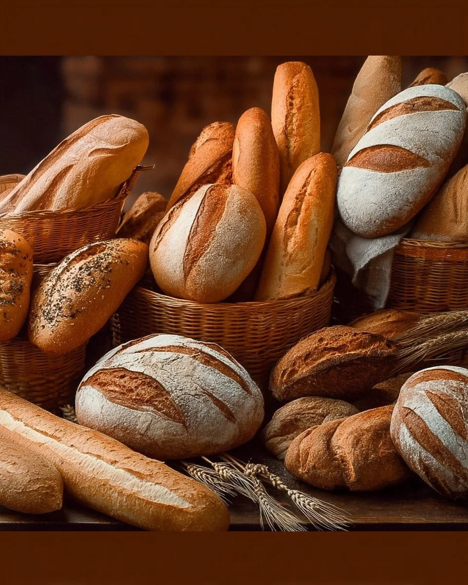 Assorted loaves of bread suitable for diabetes management