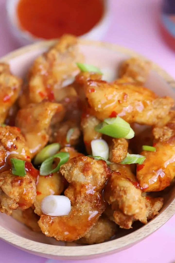 Air Fryer Crispy Chilli Chicken 2 Air Fryer Crispy Chilli Chicken