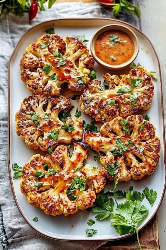 Buffalo Cauliflower Steaks