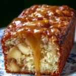 Loaf of Country Apple Fritter Bread with apples and cinnamon spices