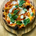 Homemade pizza dough made with 4 easy ingredients for perfect pizza crust.