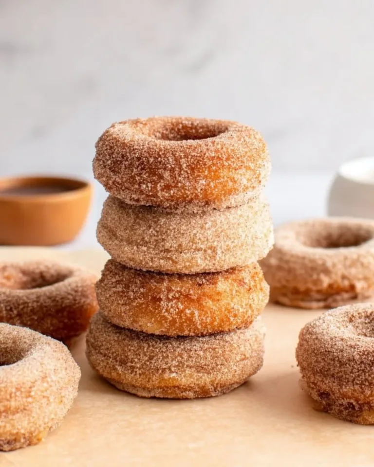 Gluten-free baked donuts fresh out of the oven on a cooling rack.