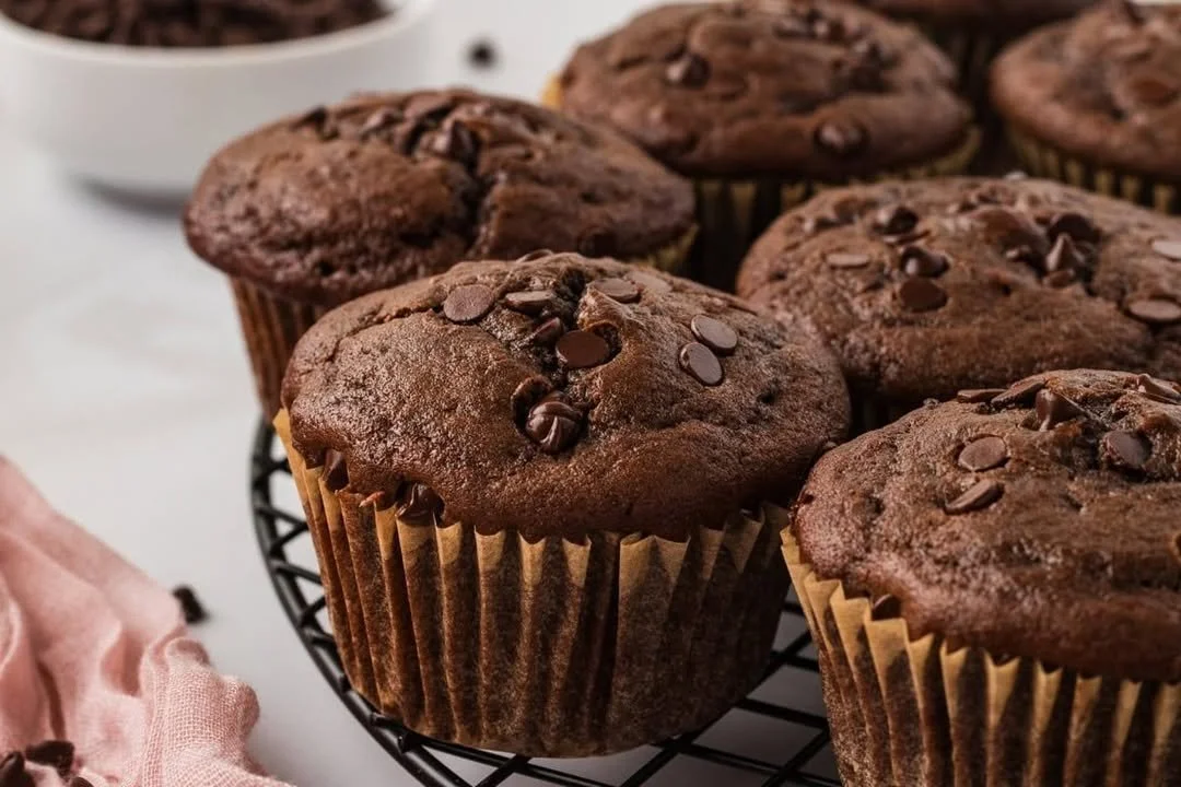 Gluten-Free Double Chocolate Muffins 2 Gluten-Free Double Chocolate Muffins