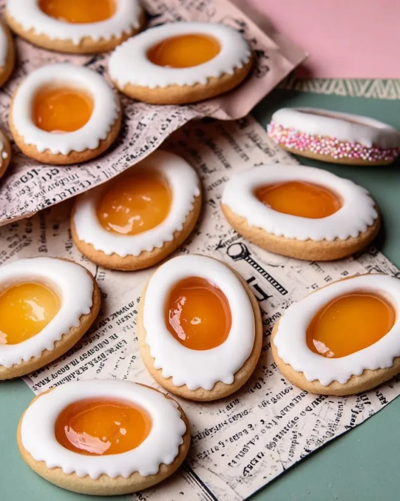 Gluten-free Easter egg biscuits decorated for festive celebrations.