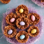 Gluten free Easter Nests made with chocolate and crispy treats