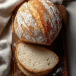 Homemade gluten free sourdough bread freshly baked and sliced
