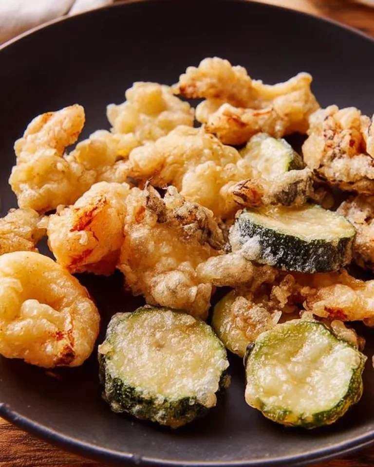 Bowl of gluten-free tempura batter ready for frying vegetables and seafood.