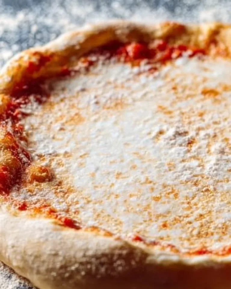 Freshly made homemade pizza dough ready for cooking