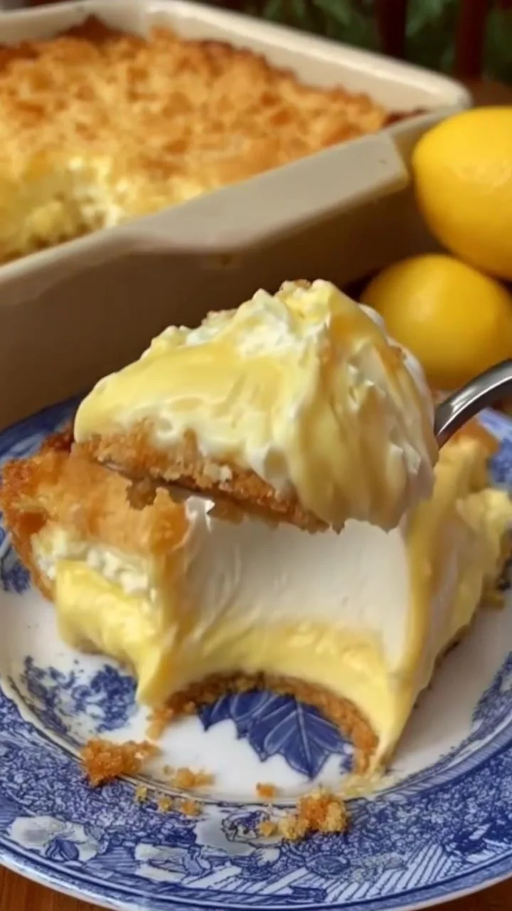 LEMON CREAM CHEESE DUMP CAKE