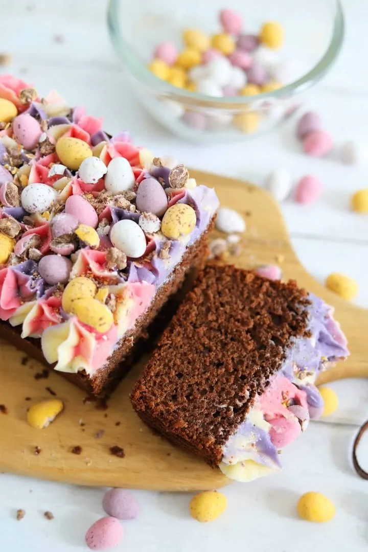 Mini Egg Loaf Cake